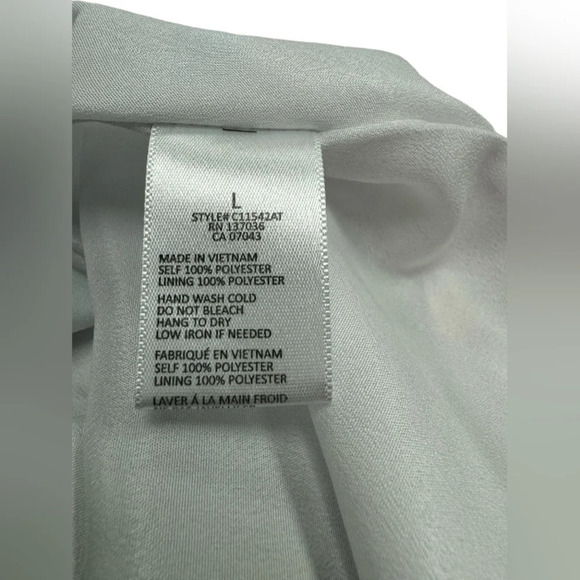 Paper Crane SS Frilly Pink and White Top Size Large - Picture 8 of 8